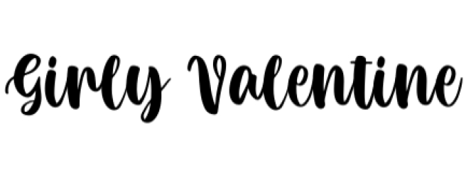 Girly Valentine Font Preview