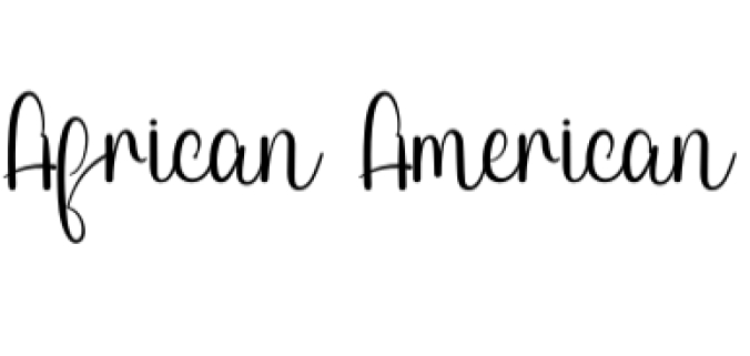 African American Font Preview
