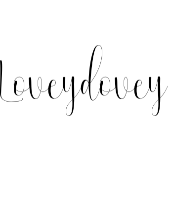 Loveydovey Font Preview