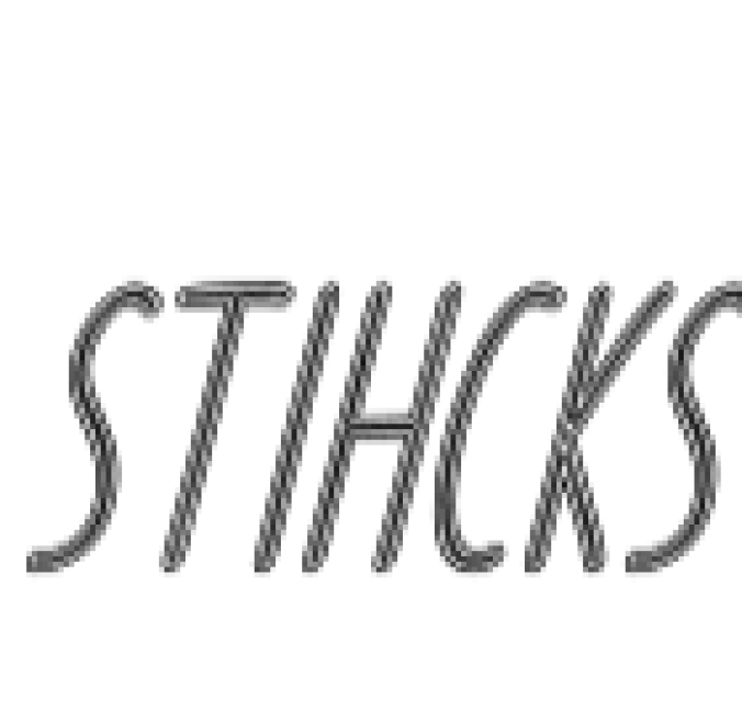 Stihcks Font Preview