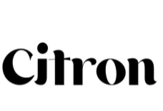 Citron Font Preview