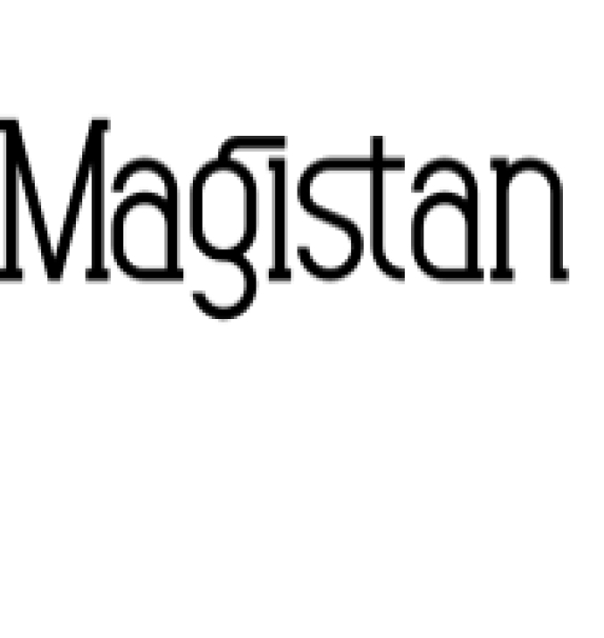 Magistan Font Preview