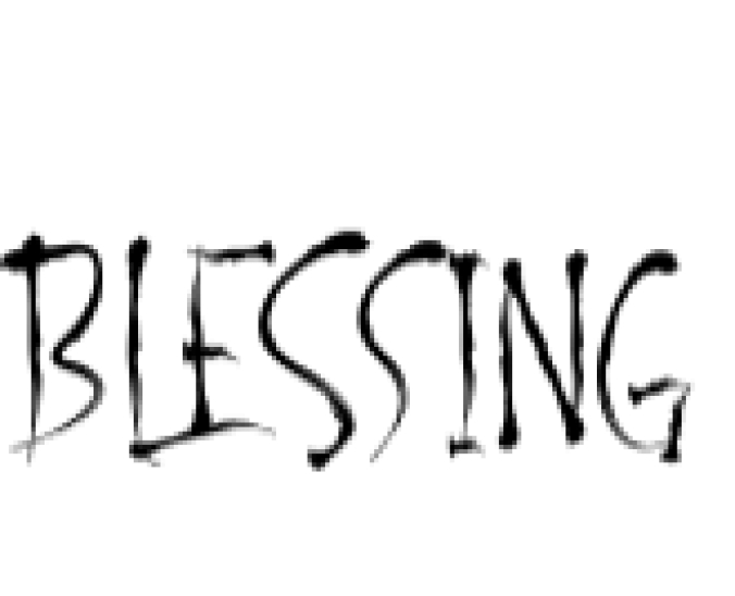 Blessing Font Preview