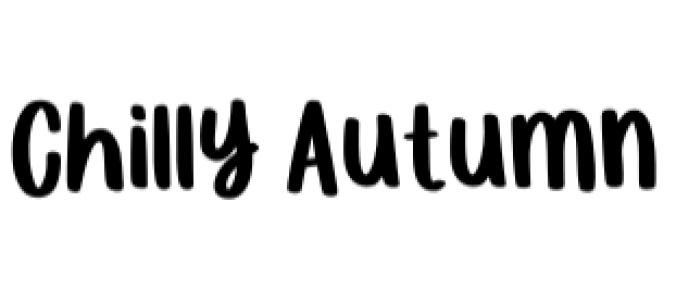Chilly Autumn Font Preview