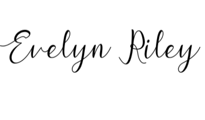 Evelyn Riley Font Preview