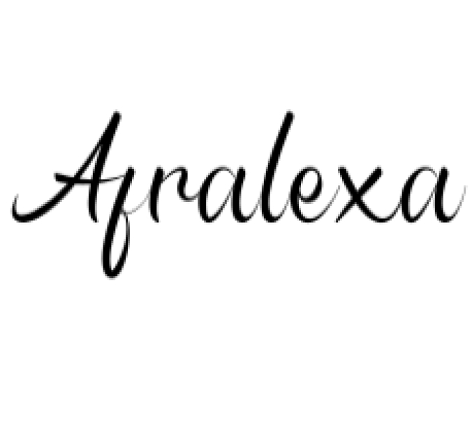 Afralexa Font Preview