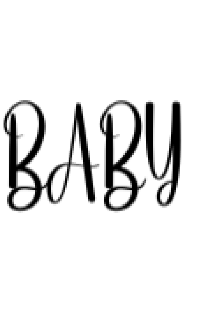 Baby Font Preview