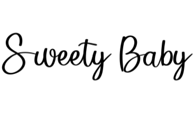 Sweety Baby Font Preview