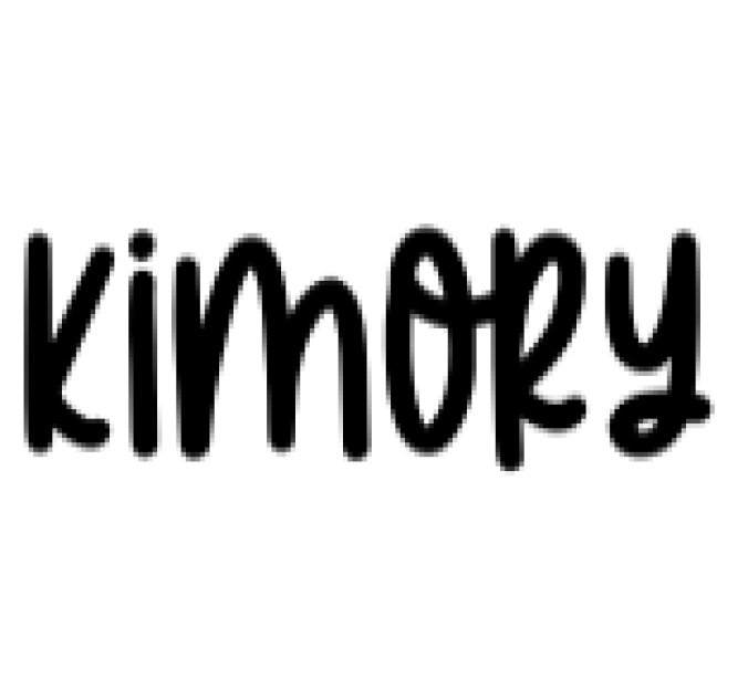 Kimory Font Preview