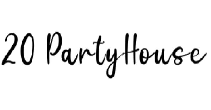 Party House Font Preview