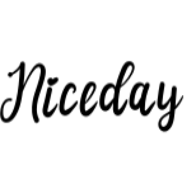Nice Day Font Preview