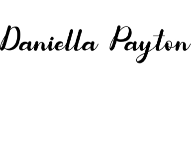 Daniella Payton Font Preview