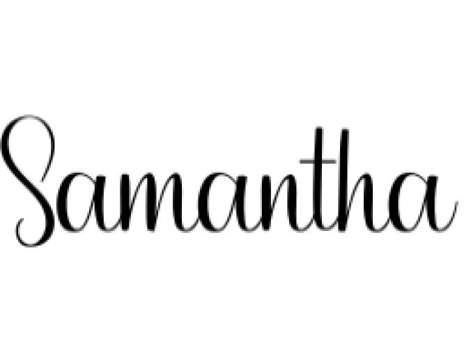 Samantha Font Preview