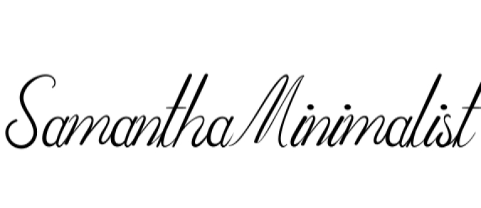 Wedding Minimalist Font Preview