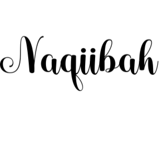 Naqiibah Font Preview