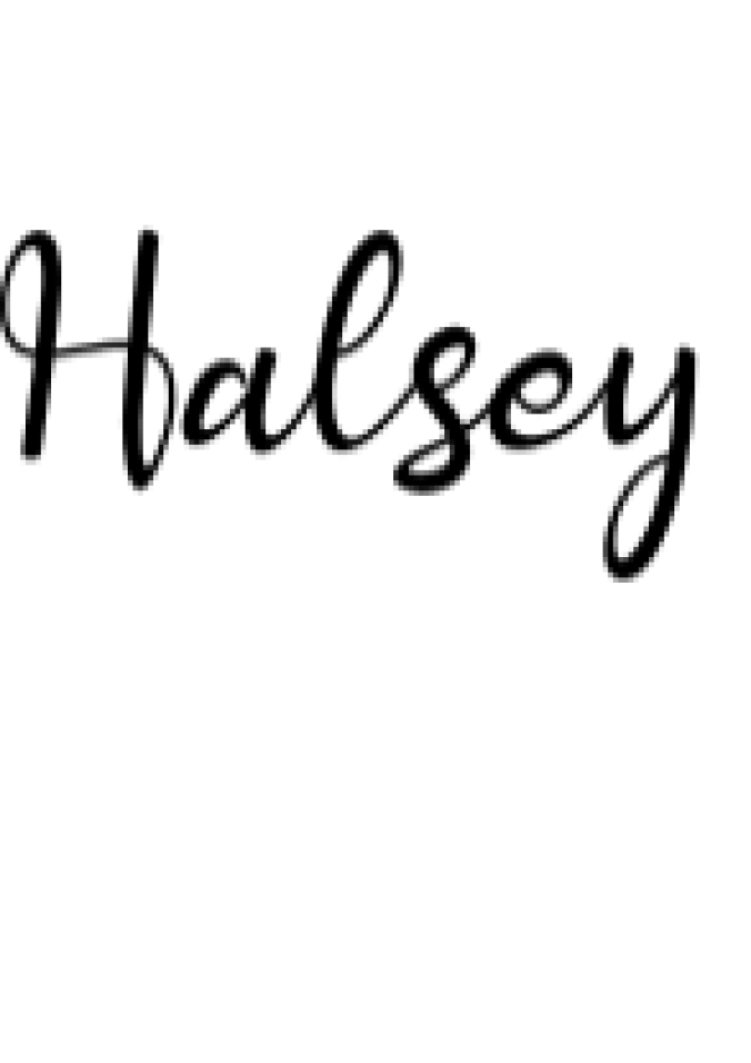 Halsey Font Preview