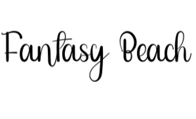 Fantasy Beach Font Preview
