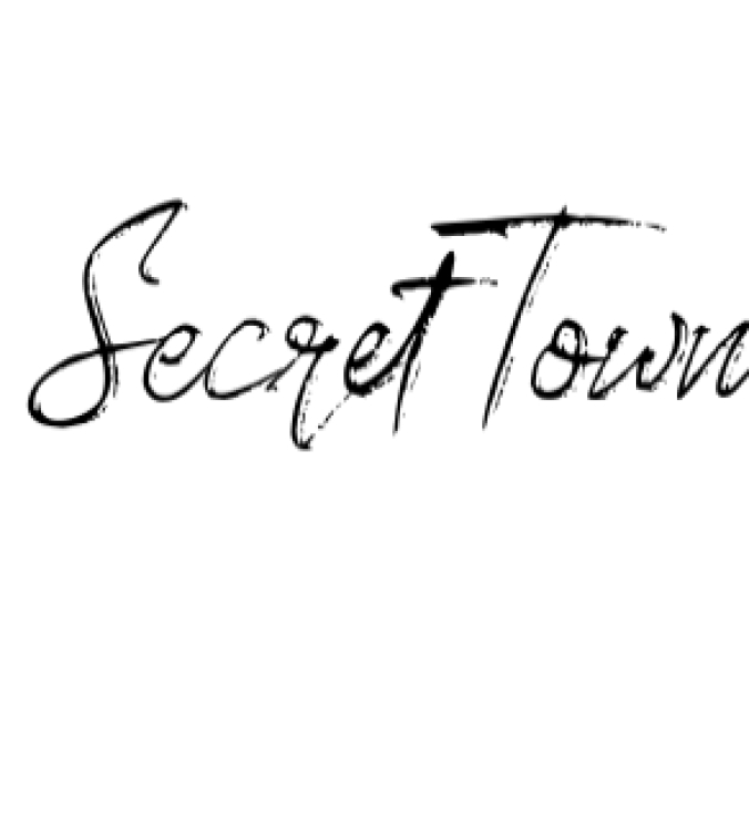 Secret Town Font Preview