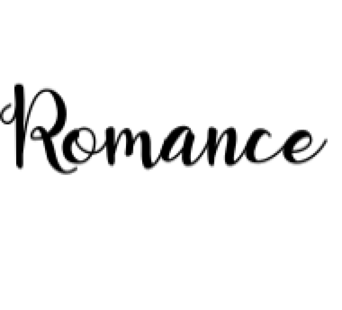 Romance Font Preview
