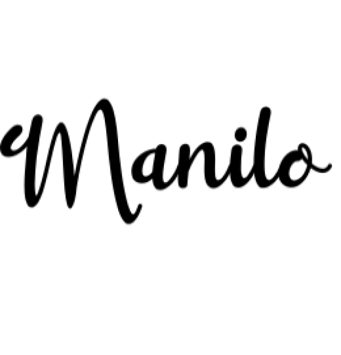Manilo Font Preview