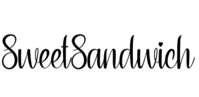 Sweet Sandwich Font Preview
