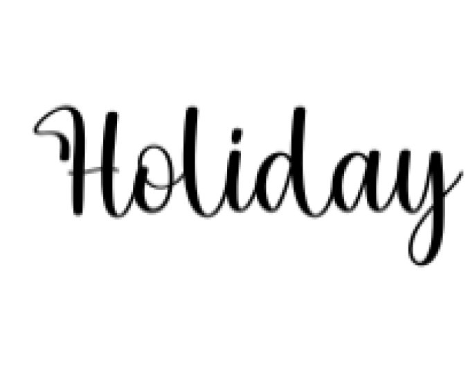Holiday Font Preview