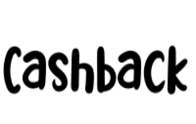 Cashback Font Preview