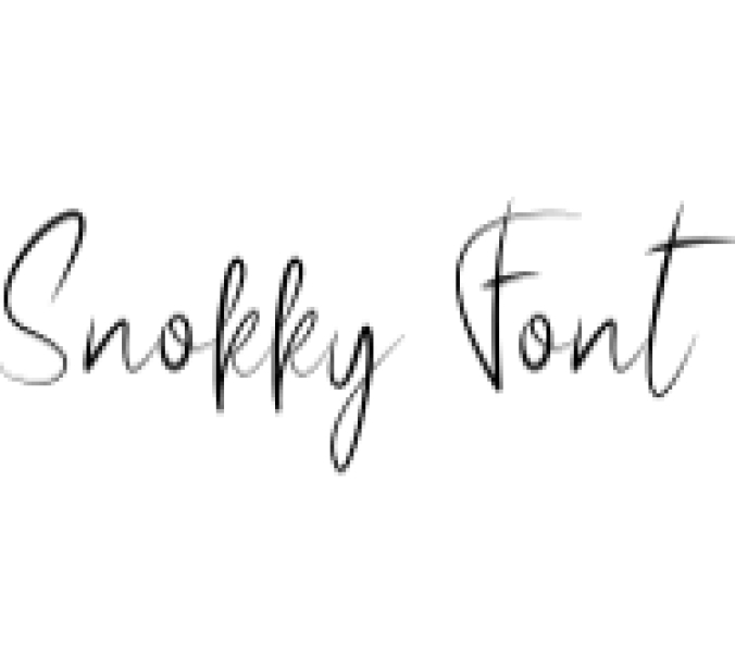 Snokky Font Preview