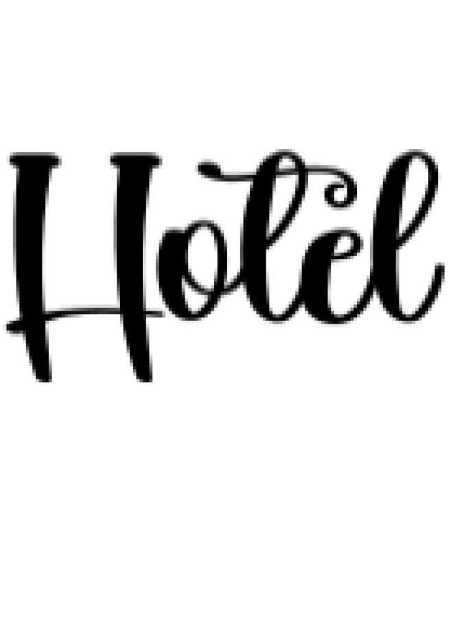 Hotel Font Preview