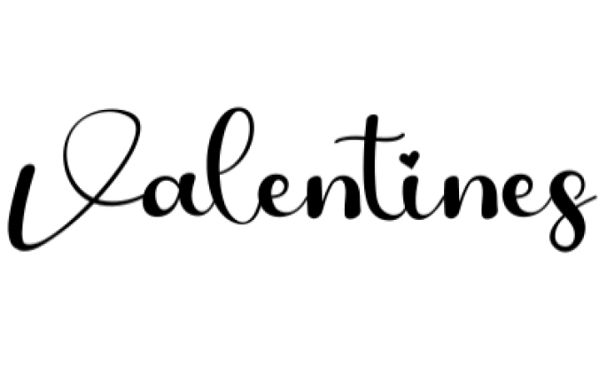 Valentines Font Preview
