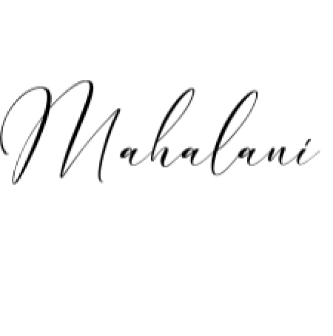 Mahalani Font Preview