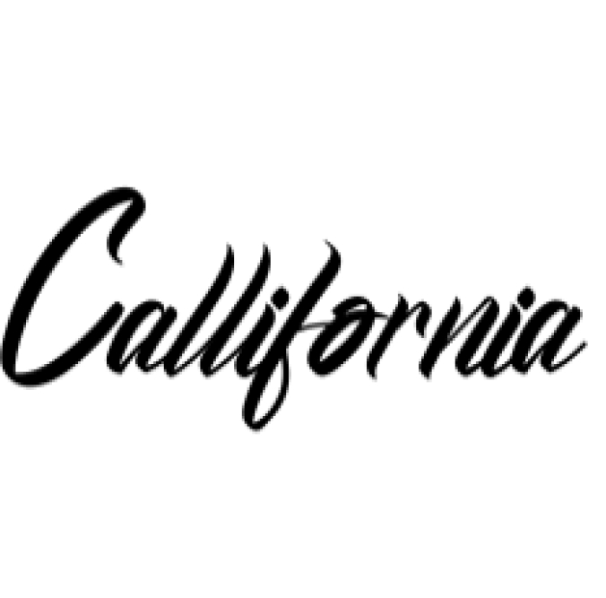 Callifornia Font Preview