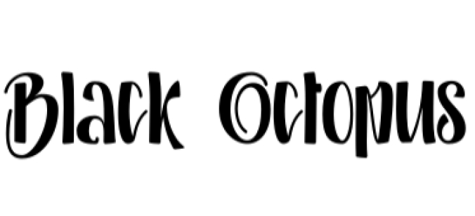 Black Octopus Font Preview