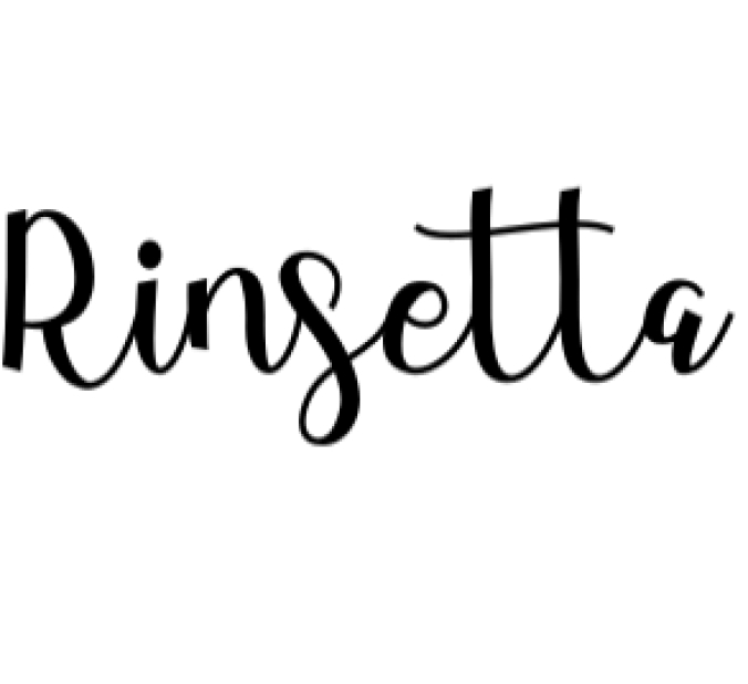 Rinsetta Font Preview