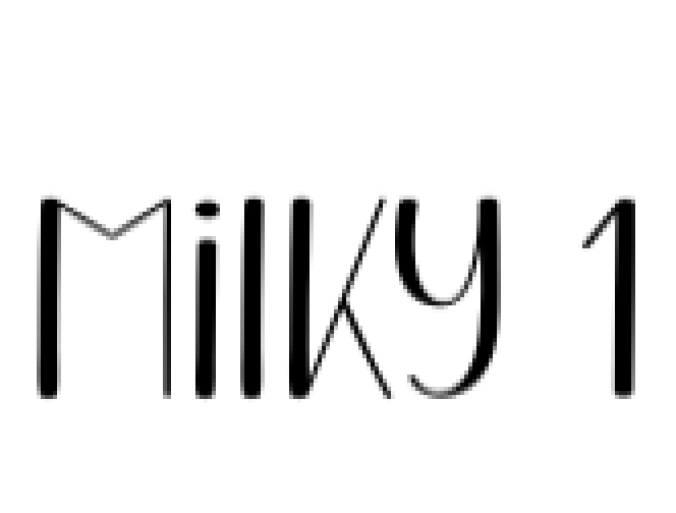 Milky Font Preview