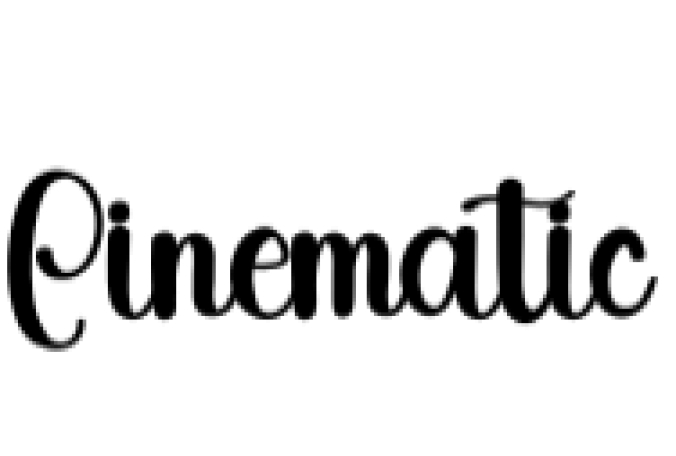 Cinematic Font Preview