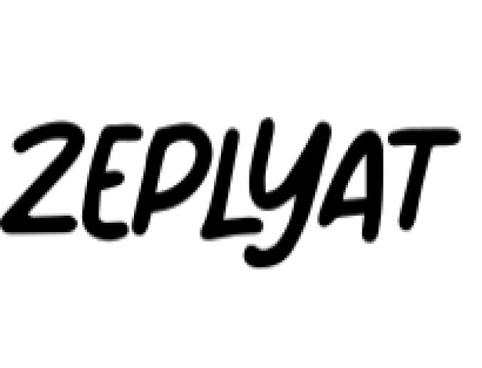 Zeplyat Font Preview