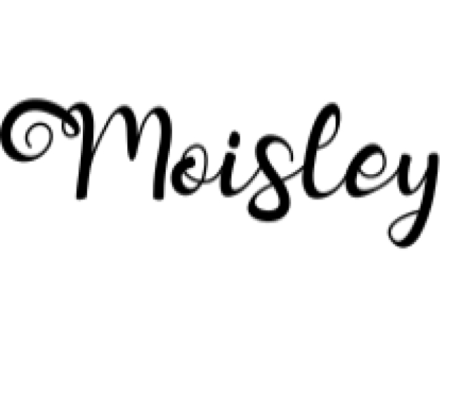 Moisley Font Preview
