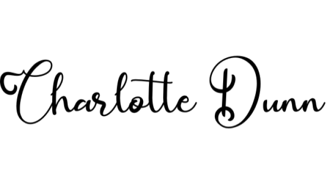 Charlotte Dunn Font Preview