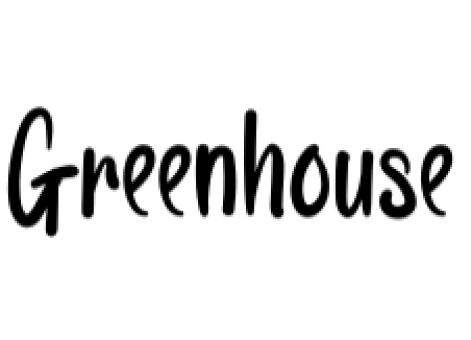 Greenhouse Font Preview