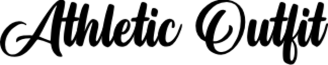 Athletic Outfi Font Preview