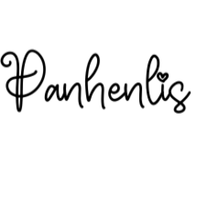 Panhenlis Font Preview
