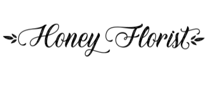 Honey Florist Font Preview