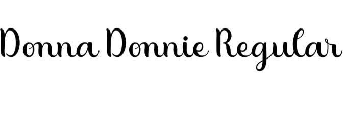 Donna Donnie Font Preview