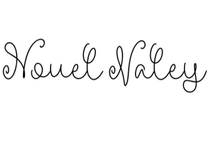 Nouel Valey Font Preview