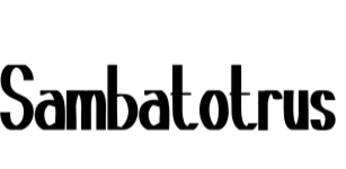 Sambat Trust Font Preview