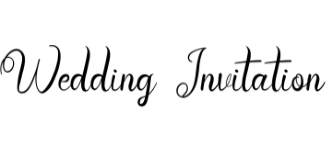 Wedding Invitation Font Preview