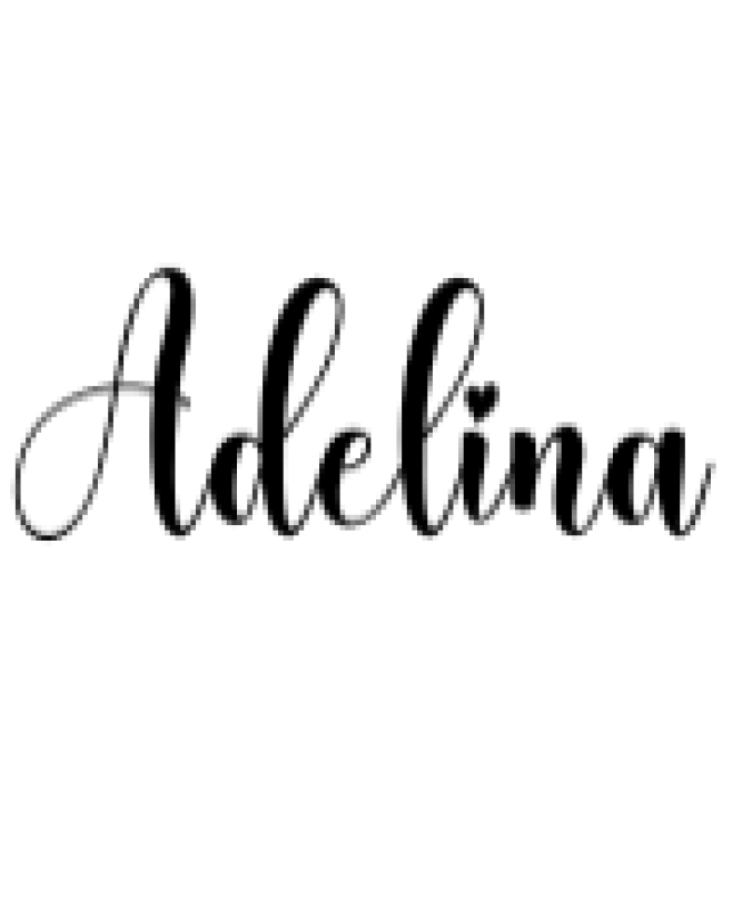Adelina Script Font Preview