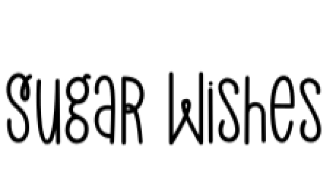 Sugar Wishes Font Preview