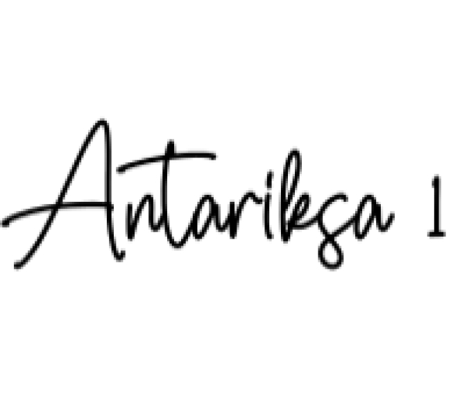 Antariksa Font Preview